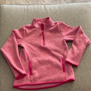Pink quarter zip pullover